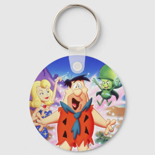 Fred Flintstone Under A Spell Keychain