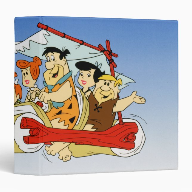Fred Flintstone Wilma Barney and Betty PEBBLES™ Binder (Front/Spine)