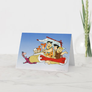 Fred Flintstone Wilma Barney and Betty PEBBLES™ Card