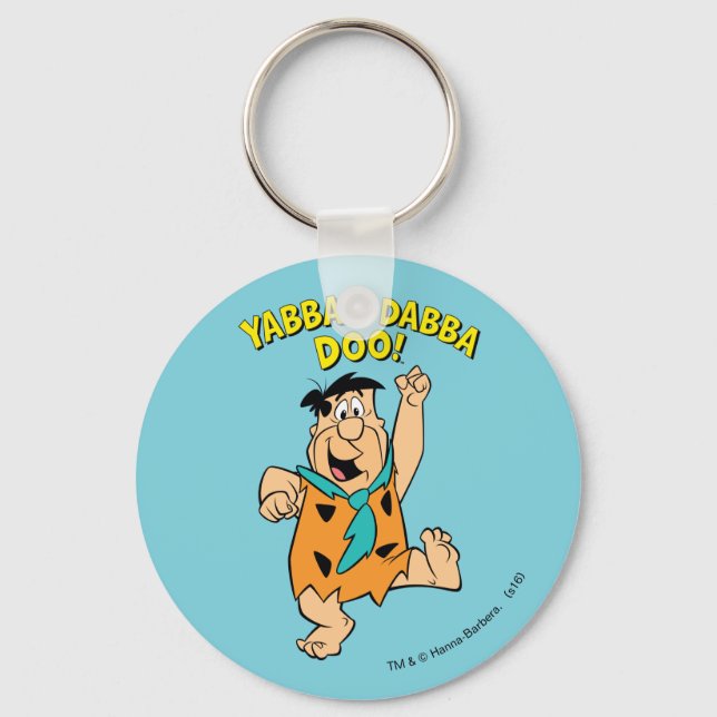 Fred Flintstone Yabba-Dabba Doo! Keychain (Front)