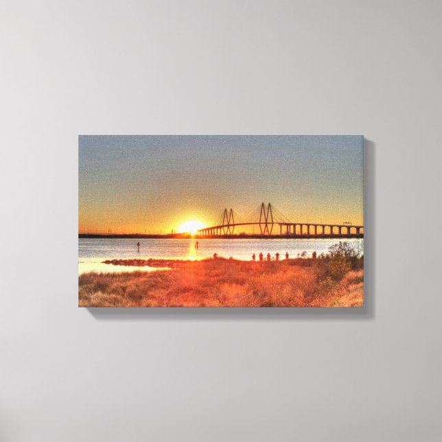 Fred Hartman Bridge Canvas Print (Front)