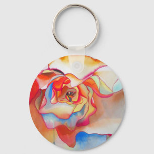 Fred martin begonia watercolour art keychain