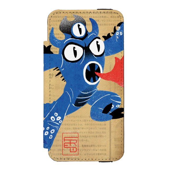 Fred Monster Suit 2 Incipio iPhone Wallet Case (Folio Front)