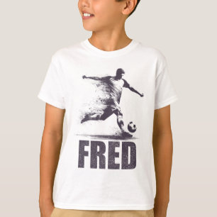 Fred Soccer Boys Personalized First Name Fred T-Shirt