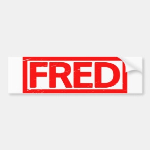Fred Stamp Bumper Sticker