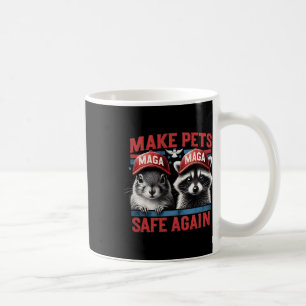 Fred The Raccoon P Nut The Squirrel Make Pets Safe Coffee Mug