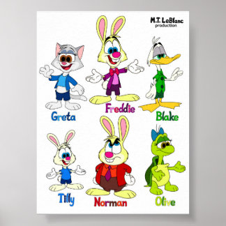 Freddie Bunny & Friends Poster