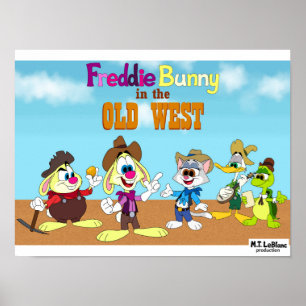 Freddie Bunny in the Old West poster