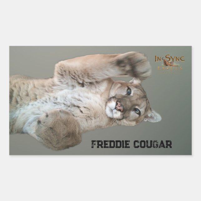 Freddie Cougar Sticker (Front)