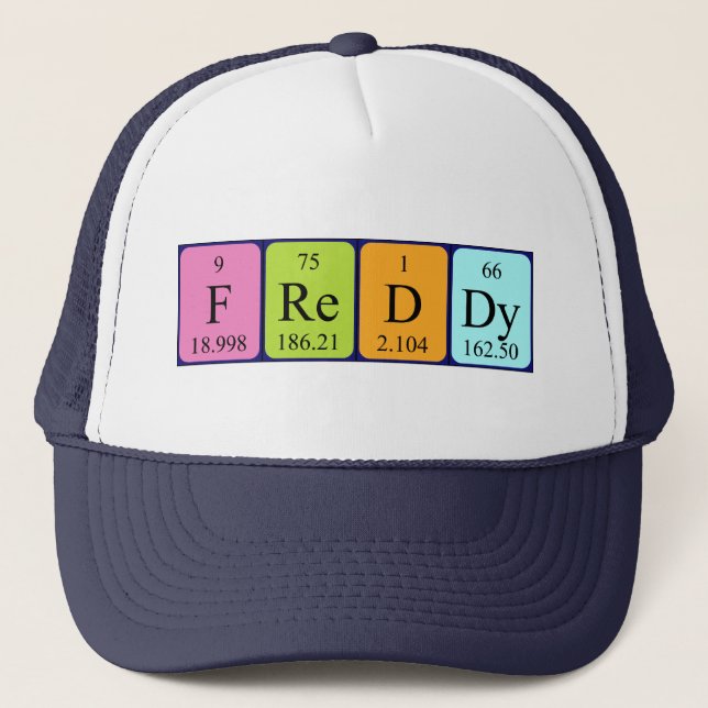 Freddy periodic table name hat (Front)