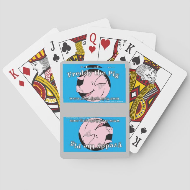 Freddy the Pig playing cards (Back)