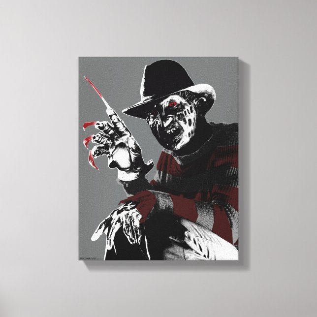 Freddy vs. Jason | Freddy Seeing Red Canvas Print (Front)