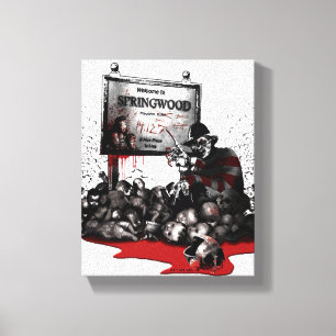 Freddy vs. Jason Welcome to Springwood Canvas Print