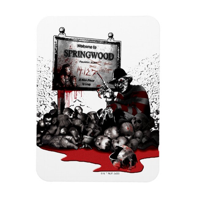 Freddy vs. Jason | Welcome to Springwood Magnet (Vertical)