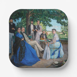 Frederic Bazille - The Family Reunion Paper Plate
