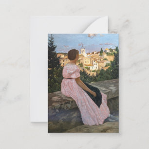 Frederic Bazille - The Pink Dress Card