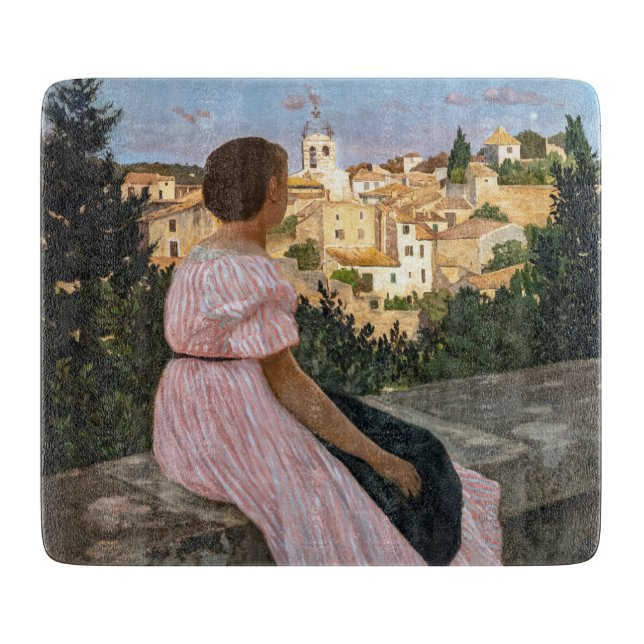 Frederic Bazille - The Pink Dress Cutting Board (Front)