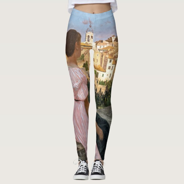 Frederic Bazille - The Pink Dress Leggings (Front)