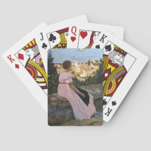 Frederic Bazille - The Pink Dress Playing Cards