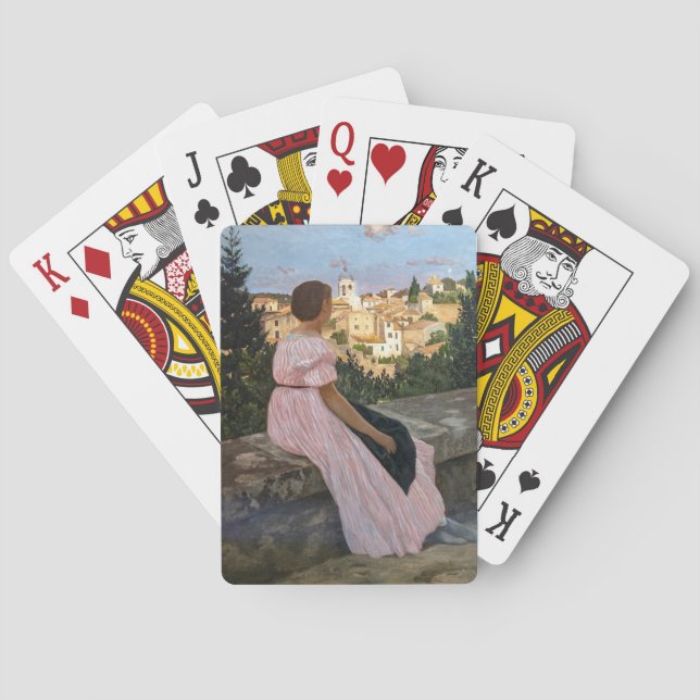 Frederic Bazille - The Pink Dress Playing Cards (Back)