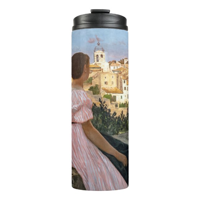 Frederic Bazille - The Pink Dress Thermal Tumbler (Front)
