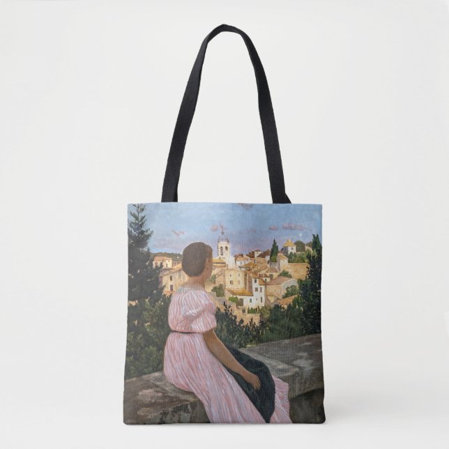 Frederic Bazille - The Pink Dress Tote Bag (Front)