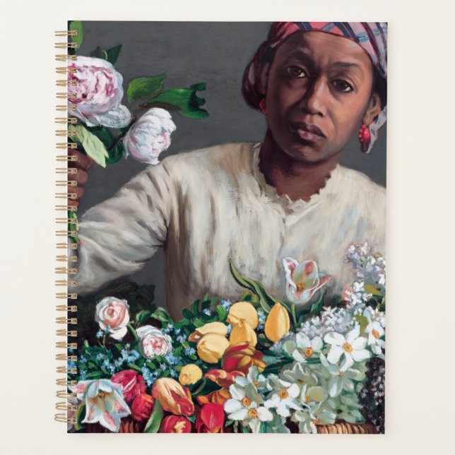 Frederic Bazille - Young Woman with Peonies Planner (Front)