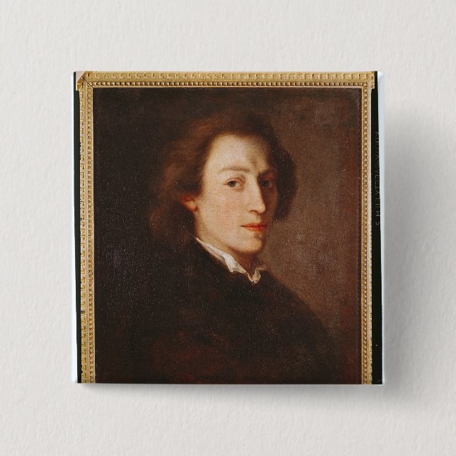 Frederic Chopin 2 Inch Square Button (Front)