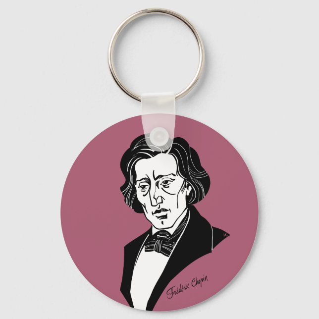 Frederic Chopin Keychain (Front)