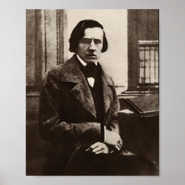 Frederic Chopin Polish Composer Portrait Poster (Front)
