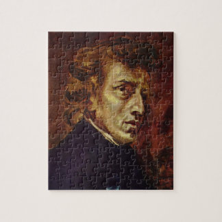 Frederic Chopin Portrait by Eugene Delacroix Jigsaw Puzzle