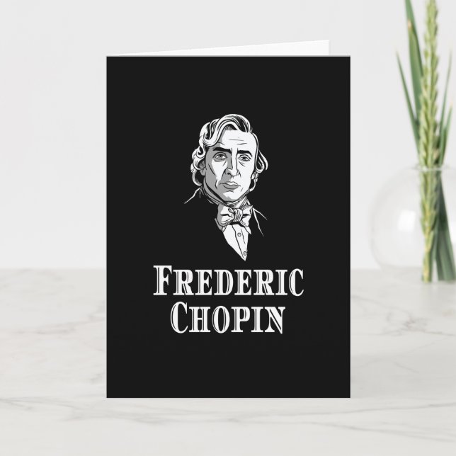 Frederic Chopin Portrait Card (Front)