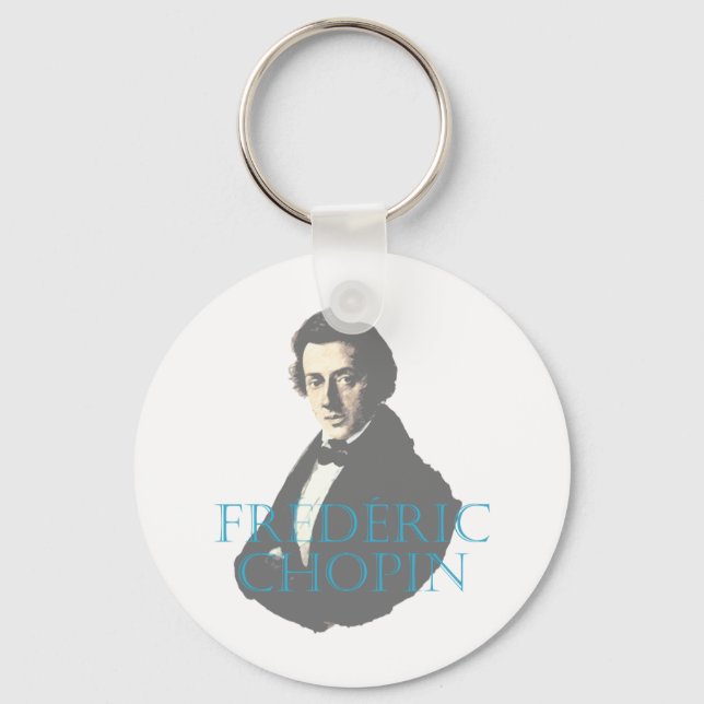 Frédéric Chopin portrait Keychain (Front)