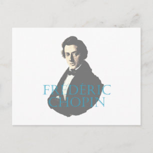 Frédéric Chopin portrait Postcard