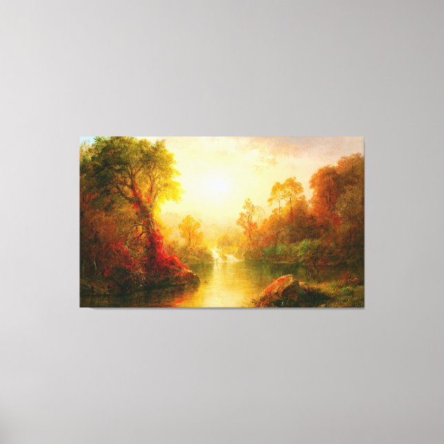 FREDERIC EDWIN CHURCH - AUTUMN - 1875 - Luminism - Canvas Print (Front)