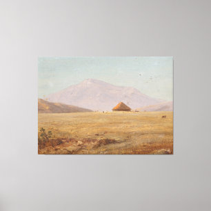 Frederic Edwin Church - Ecuador, mountain plate Canvas Print