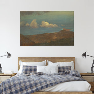 Frederic Edwin Church - Hilly Landscape  Canvas Print