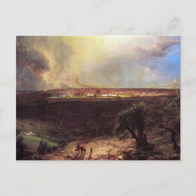 Frederic Edwin Church - Jerusalem from the Mount o Postcard (Front)