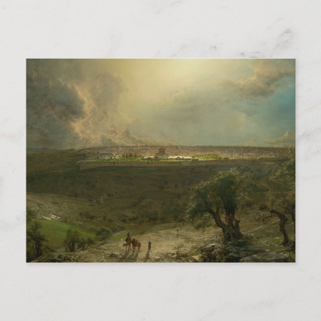 Frederic Edwin Church - Jerusalem from the Mount Postcard (Front)