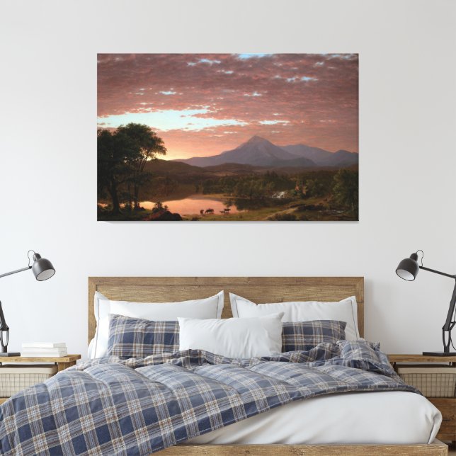 Frederic Edwin Church - Mt. Ktaadn Canvas Print (Insitu(Bedroom))
