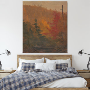 Frederic Edwin Church - Probably near Katahdin,  Canvas Print