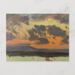 Frederic Edwin Church - Sky at Sunset, Jamaica Postcard