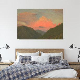 Frederic Edwin Church - Sunset across the Catskill Canvas Print