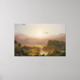 FREDERIC EDWIN CHURCH - The Andes of Ecuador 1855 Canvas Print