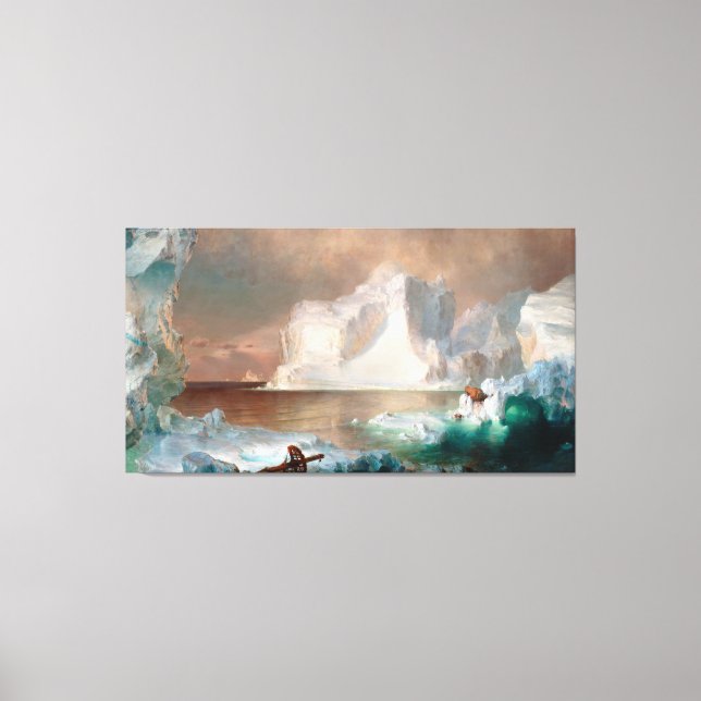 FREDERIC EDWIN CHURCH - THE ICEBERGS - 1861 - CANVAS PRINT (Front)