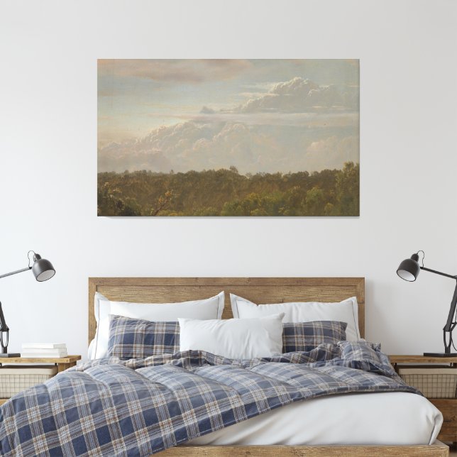 Frederic Edwin Church - Thunder Clouds, Jamaica Canvas Print (Insitu(Bedroom))