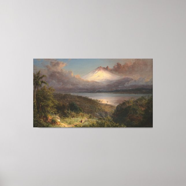 Frederic Edwin Church - View of Cotopaxi  Canvas Print (Front)