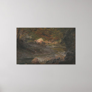 Frederic Edwin Church - Woodland Scene Canvas Print