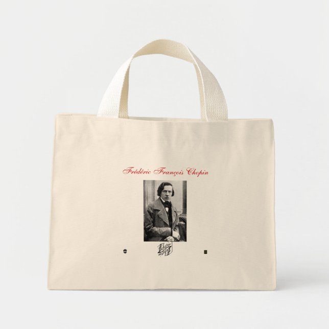 FREDERIC FRANCOIS CHOPIN MINI TOTE BAG (Front)