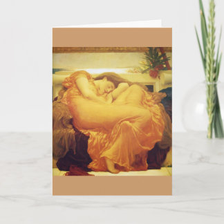 Frédéric Leighton, "Flaming June" - Carte de voeux